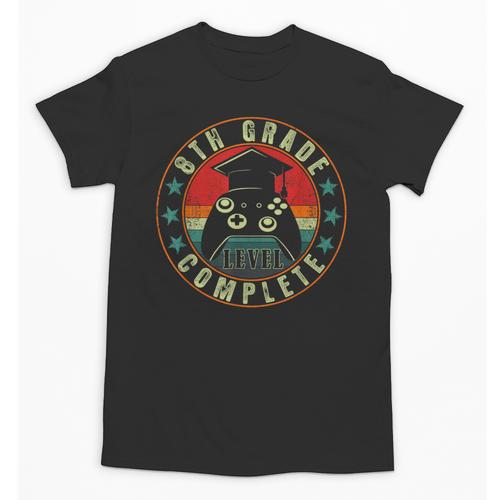 8th Grade Graduation Gamer 8th Grade Level Complete Unisex T-Shirt - Best Gift Smart
