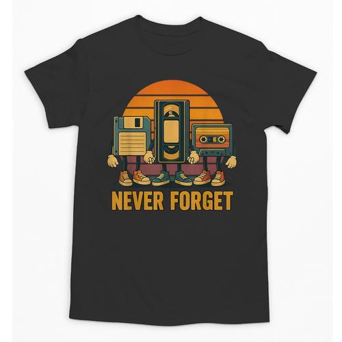 90s Nostalgia Never Forget Retro Unisex T-Shirt - Figerry