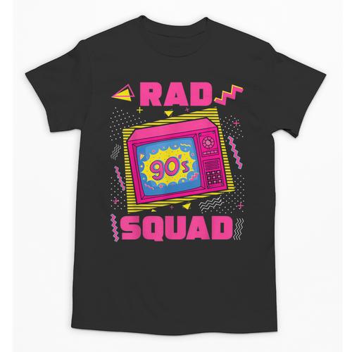 90s Rad Squad Retro Television 90s Aesthetic Nostalgia Unisex T-Shirt - Figerry