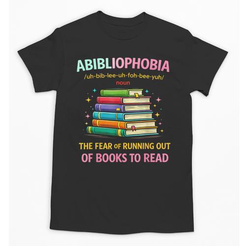 Abibliophobia Book Lovers Graphic Unisex T-Shirt - Bookorys