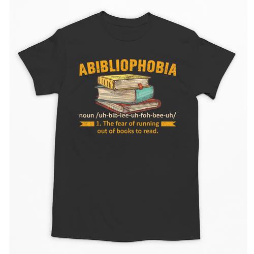 Abibliophobia Perfect For Young Book Lover Bookworm Reader Unisex T-Shirt - Bookorys