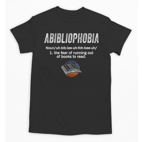 Abibliophobia Pupil Reading Bookworm Tees Reader Unisex T-Shirt - Bookorys