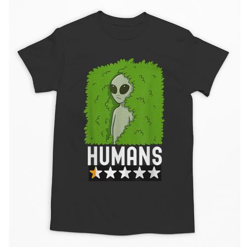 Alien Avoids Humans Sarcastic Introvert Humor Unisex T-Shirt - Raresse