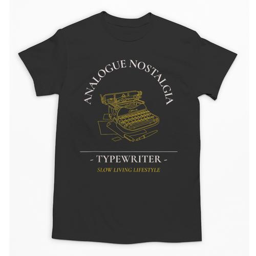 Analogue Nostalgia Typewriter Graphic Unisex T-Shirt - Figerry