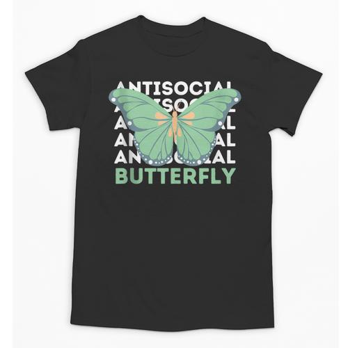 Anti-Social Introvert Butterfly Unisex T-Shirt - Raresse