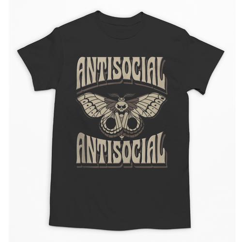 Antisocial Butterfly Quote Socially Selective Introvert Unisex T-Shirt - Raresse