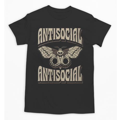 Antisocial Butterfly Quote Socially Selective Introvert Unisex T-Shirt - Raresse