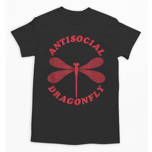 Antisocial Dragonfly Introvert Humor Nature Insect Graphic Unisex T-Shirt - Raresse