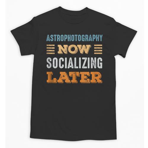 Astrophotography Now Minimal Socializing Introvert Vintage Unisex T-Shirt - Raresse