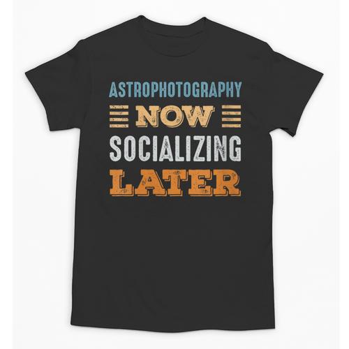 Astrophotography Now Minimal Socializing Introvert Vintage Unisex T-Shirt - Raresse