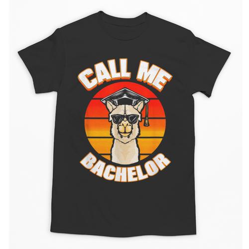 Bachelor Graduation For University Degree Party Llama Unisex T-Shirt - Best Gift Smart
