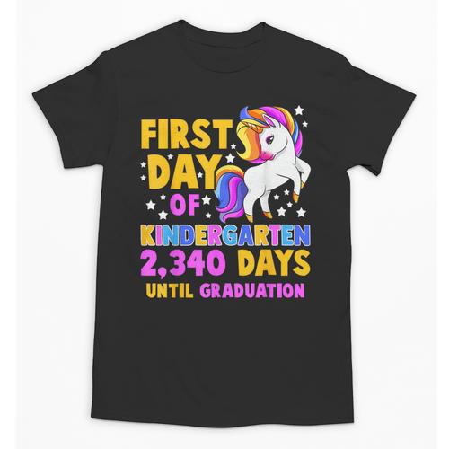 Back To School First Day Of Kindergarten Graduation Unicorn Unisex T-Shirt - Best Gift Smart