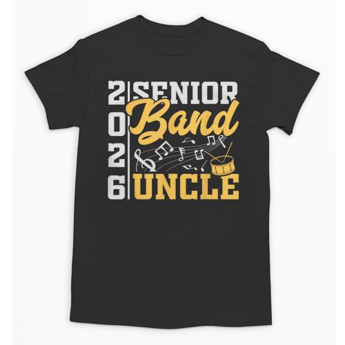 Band Senior Uncle Class Of 2026 Graduation Graduate Unisex T-Shirt - Best Gift Smart