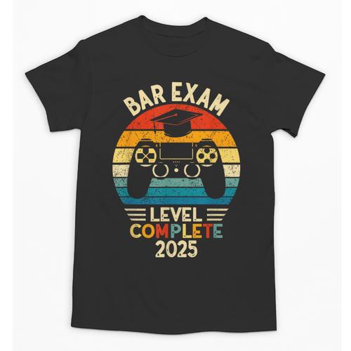 Bar Exam Level Complete 2025 Lawyer Law School Graduation Unisex T-Shirt - Best Gift Smart