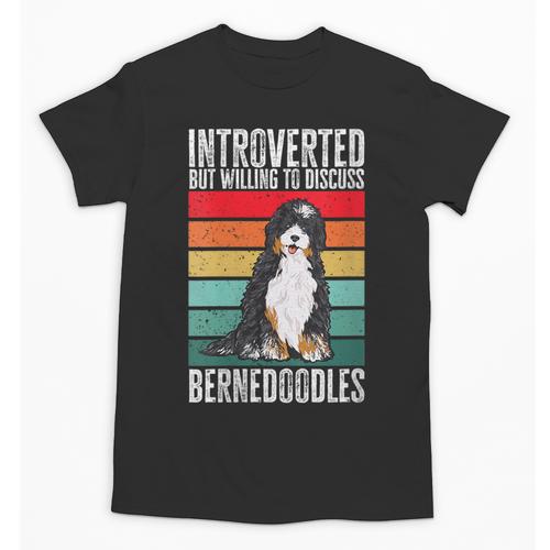 Bernedoodle Dog Introvert Bernedoodle Unisex T-Shirt - Raresse