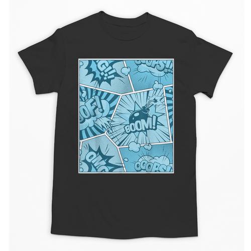 Blue Comic Book Blue Graphic Unisex T-Shirt - Bookorys DE