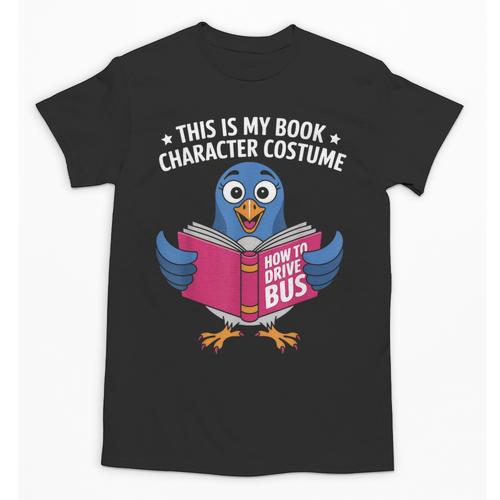 This Is My Book Character Costume Cute Pigeon Kids Reading Unisex T-Shirt - Bookorys AU