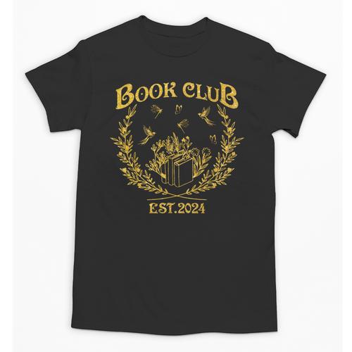 Book Club Since Reading Club EST 2024 Book Lover Social Club Unisex T-Shirt - Bookorys AU