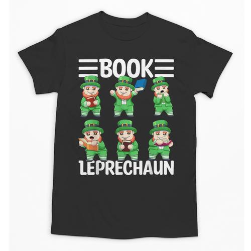 Book Leprechaun St Patrick's Day Library Librarian Reading Unisex T-Shirt - Bookorys