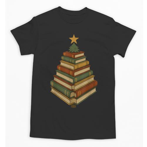Book Lover Christmas Graphic For Librarians Unisex T-Shirt - Bookorys AU