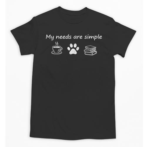 Book Lovers Dog And Coffee And Dogs Coffee And Books Unisex T-Shirt - Bookorys UK