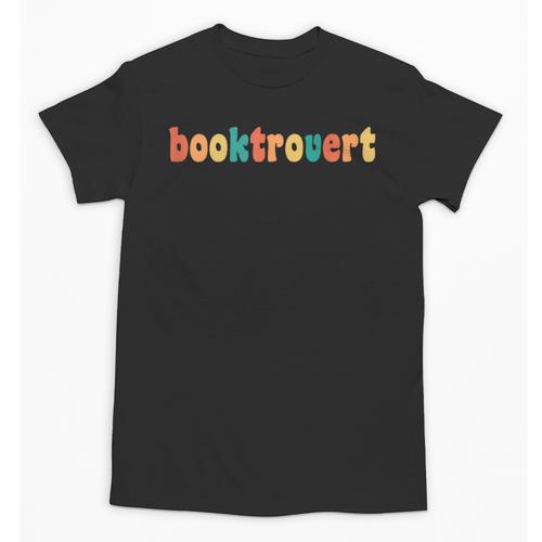 Book Lovers Introverted Bookworm Reading Booktrovert Unisex T-Shirt - Raresse