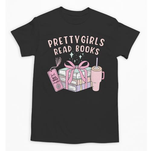 Book Lover's Pretty Girl's Read Books Unisex T-Shirt - Bookorys AU