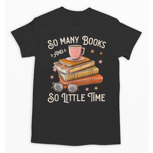 Book Reading Kafee Librarian Vele Books And Little Time Unisex T-Shirt - Bookorys CA