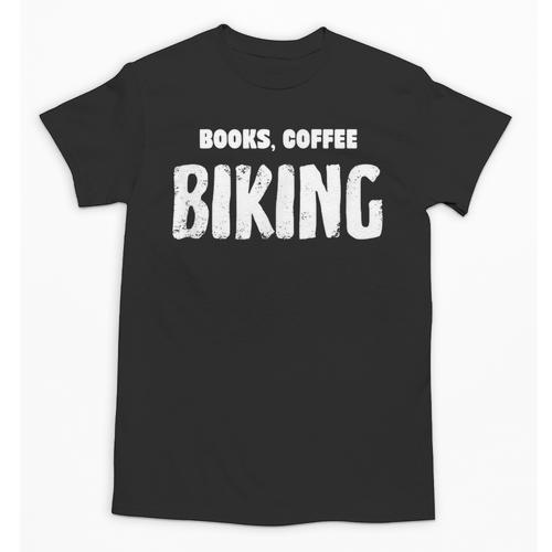 Books Coffee Biking Unisex T-Shirt - Bookorys DE