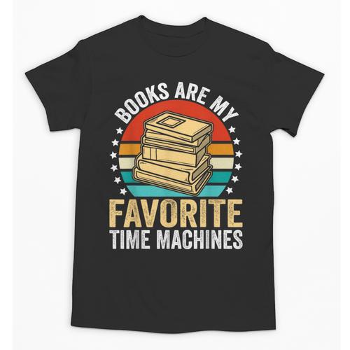 Books Are My Favorite Time Machines Unisex T-Shirt - Bookorys AU