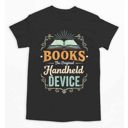 Books The Original Handheld Device Unisex T-Shirt - Bookorys CA