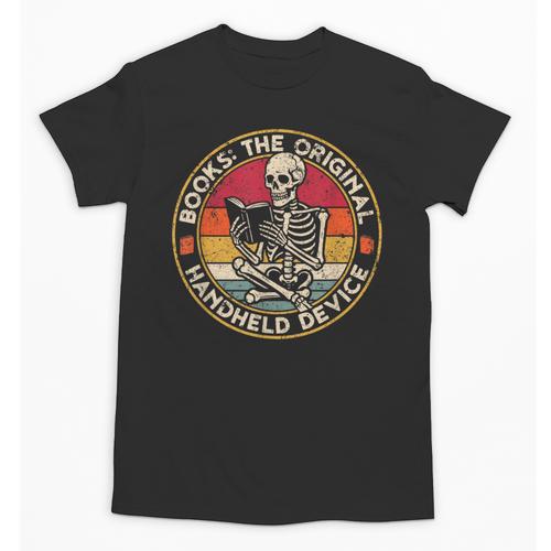 Books The Original Handheld Device Vintage Book Reading Unisex T-Shirt - Bookorys DE