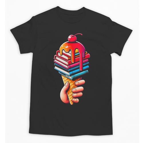 Books Reading Ice Cream Unisex T-Shirt - Bookorys