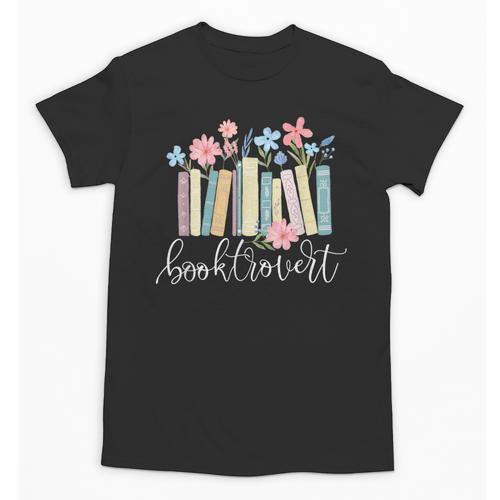 Booktrovert Book Lover Reading Bookworm Reader Unisex T-Shirt - Bookorys DE