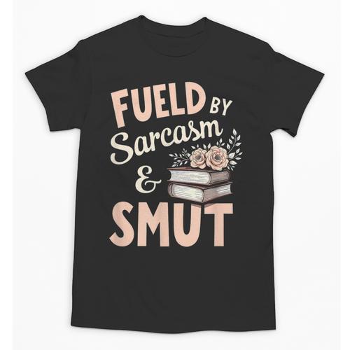 Bookworm Fueled By Sarcasm And Smut Book Reading Unisex T-Shirt - Bookorys AU