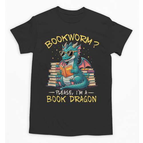 Bookworm I'm A Book Dragon Reading Books Bookish Book Lover Unisex T-Shirt - Bookorys