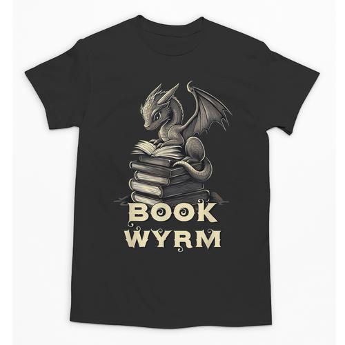 Bookwyrm Dragon Fantasy Bookish Fairytale Book Lover Unisex T-Shirt - Bookorys AU