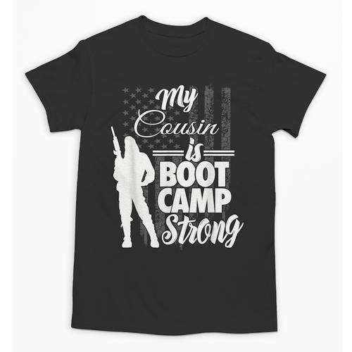 Boot Camp Graduation Military Cousin Support Tee Unisex T-Shirt - Best Gift Smart