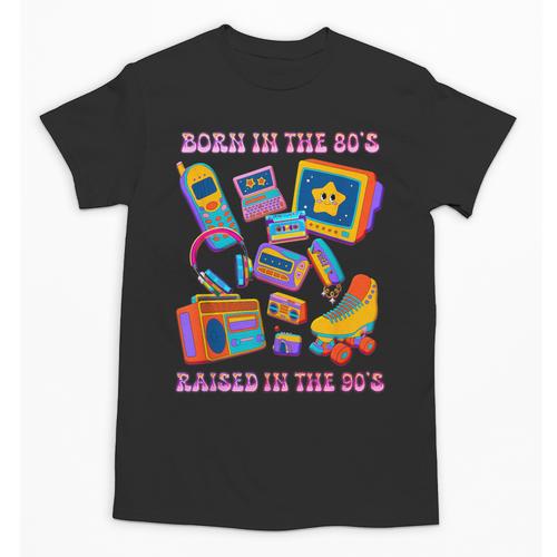 Born In The 80s Raised In The 90s Nostalgia Retro Memories Unisex T-Shirt - Figerry