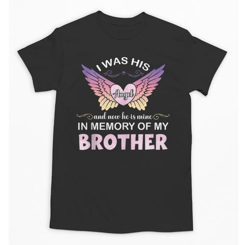 Brother Angel In My Memory Cute Family Remembrance Match Unisex T-Shirt - Easessy