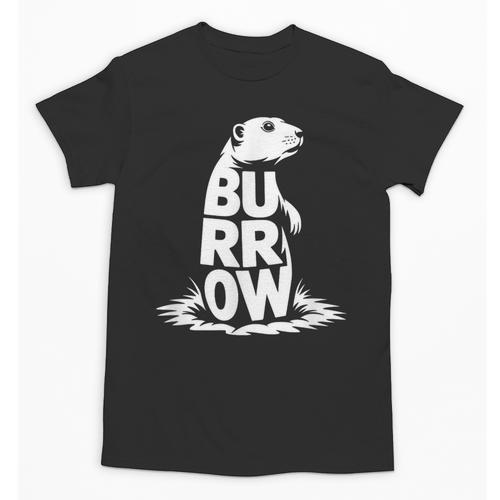 Burrow Prairie Dog Word Art Introvert Nature Retreat Men Women Kids Unisex T-Shirt - Raresse