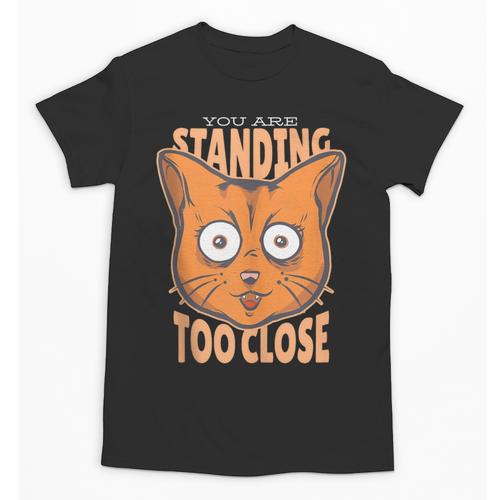 Cat Lover Antisocial Too Close Introvert People Hater Unisex T-Shirt - Raresse