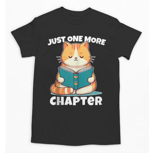 Cat Reading Books Bookworm Read One More Chapter Unisex T-Shirt - Bookorys