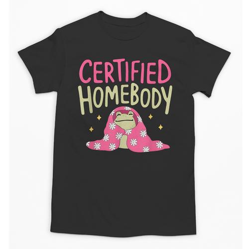 Certified Homebody Trendy Frog Introvert Unisex T-Shirt - Raresse