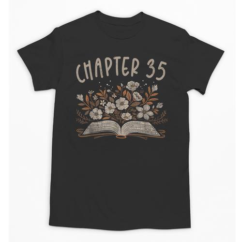 Chapter 35th Birthday Bookworm 35 Years Old For Book Lovers Unisex T-Shirt - Bookorys