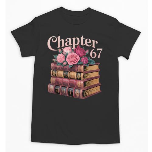 Chapter 67 Floral Book Stack Unisex T-Shirt - Bookorys AU