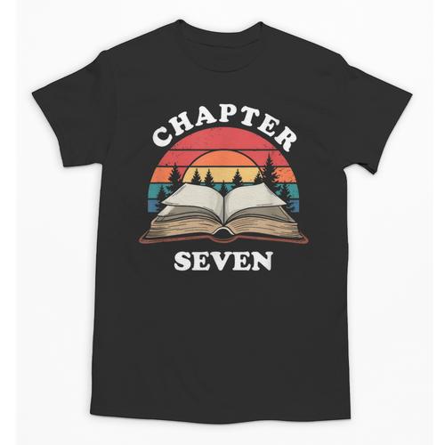 Chapter Seven Book Reading 7th Birthday 7 Year Old Unisex T-Shirt - Bookorys CA