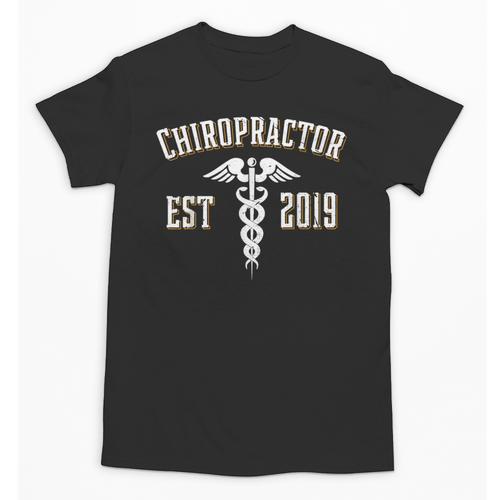 Chiropractor Est 2019 Graduate Chiro Graduation Art Print Unisex T-Shirt - Best Gift Smart
