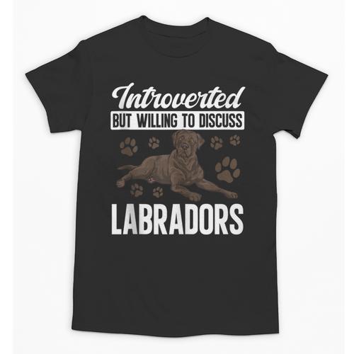 Chocolate Lab Dog Introvert Chocolate Labrador Retriever Unisex T-Shirt - Raresse
