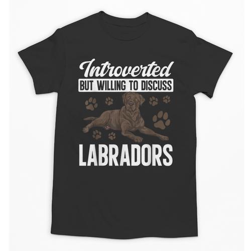 Chocolate Lab Dog Introvert Chocolate Labrador Retriever Unisex T-Shirt - Raresse